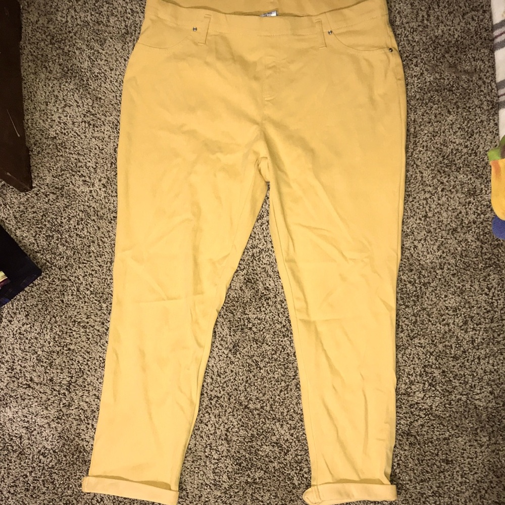 Yellow Jean Leggings